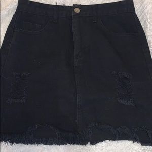 Distressed Skirt (Jean)
